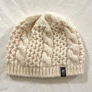 The North Face Cream Knit Beanie
